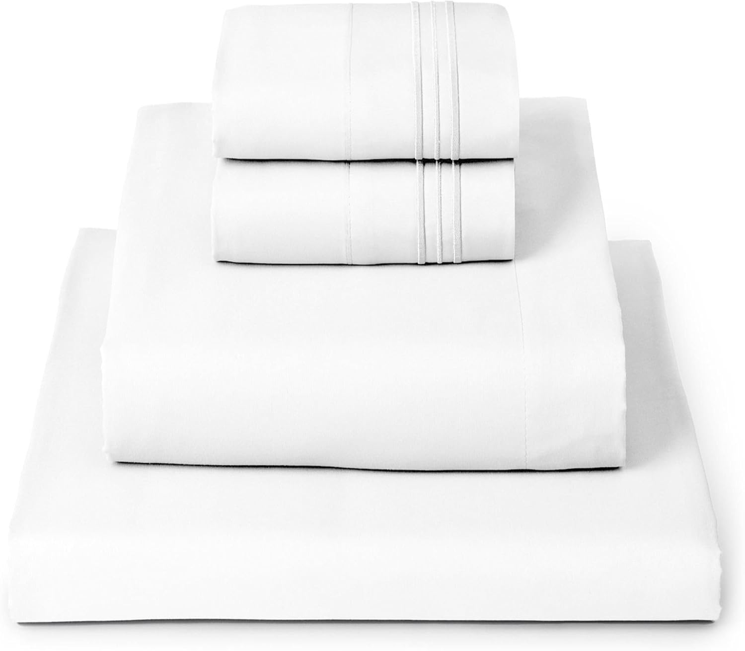 Yuelora Queen Sheet Set, 4 Pieces, White