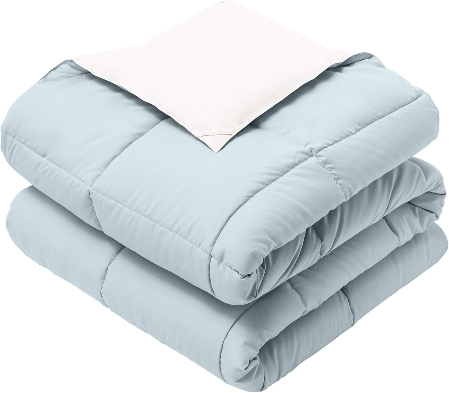 Yuelora Baby Blanket Set, Blue/White, 30 x 40 Inches, Set of 2