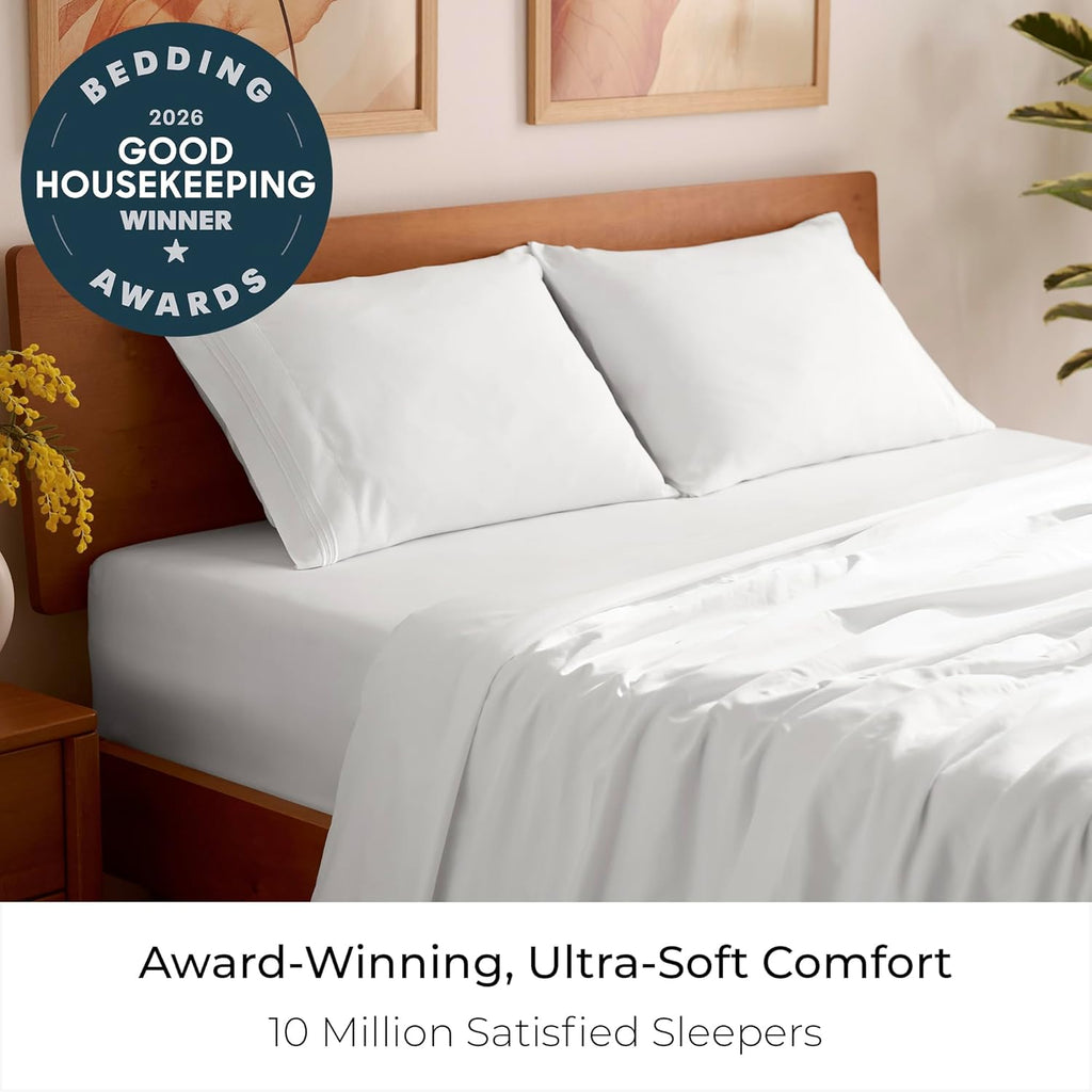 Yuelora Queen Sheet Set, 4 Pieces, White